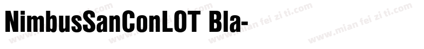 NimbusSanConLOT Bla字体转换